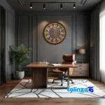 Face view of Wilder Quartz Wall Clock Model 530 number display clarity