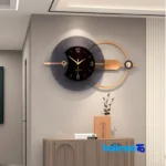 Elensi Wall Clock Satin Finish Quartz - Face view showing number display clarity