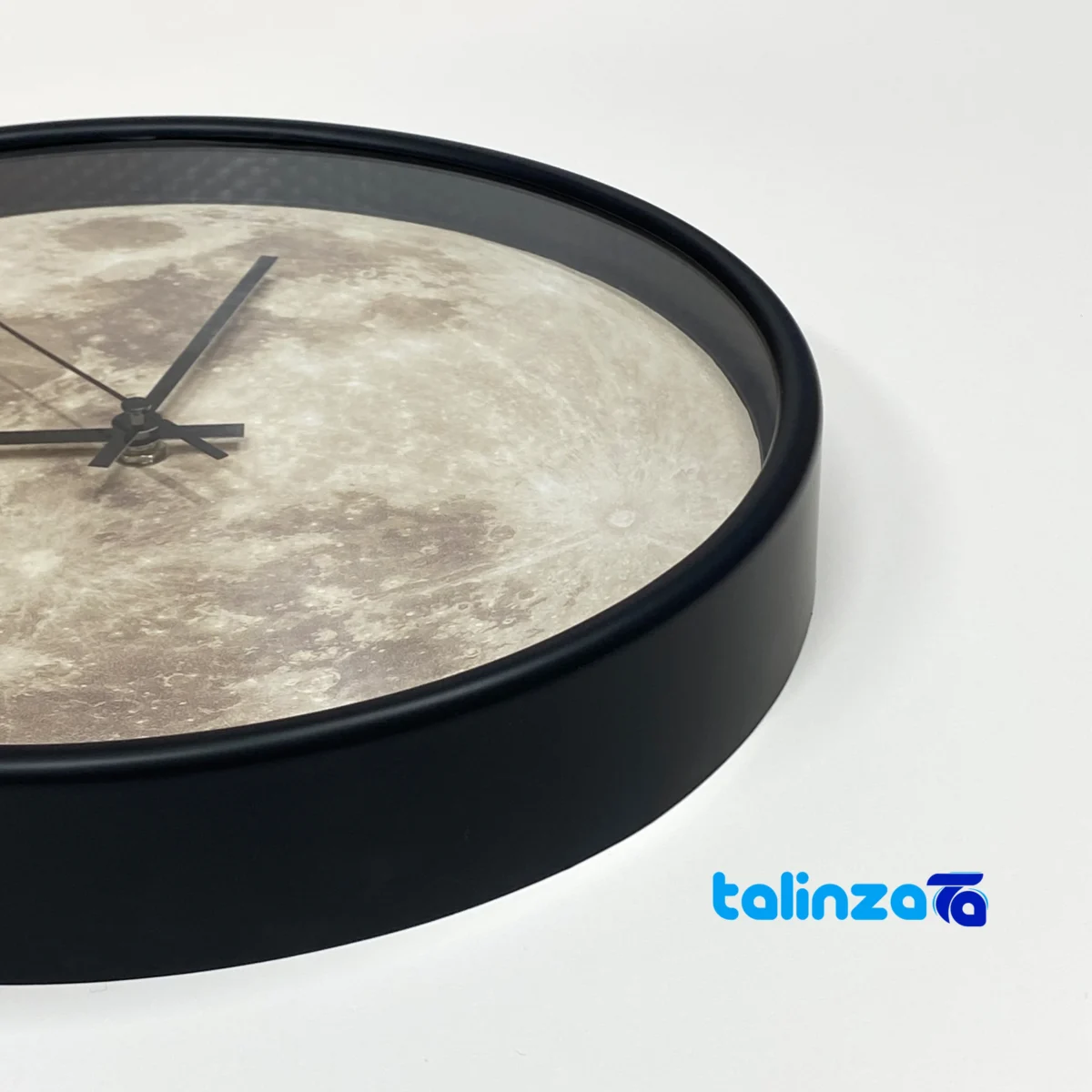 Face view of Sal Birds Wall Clock Full Moon Design number display clarity