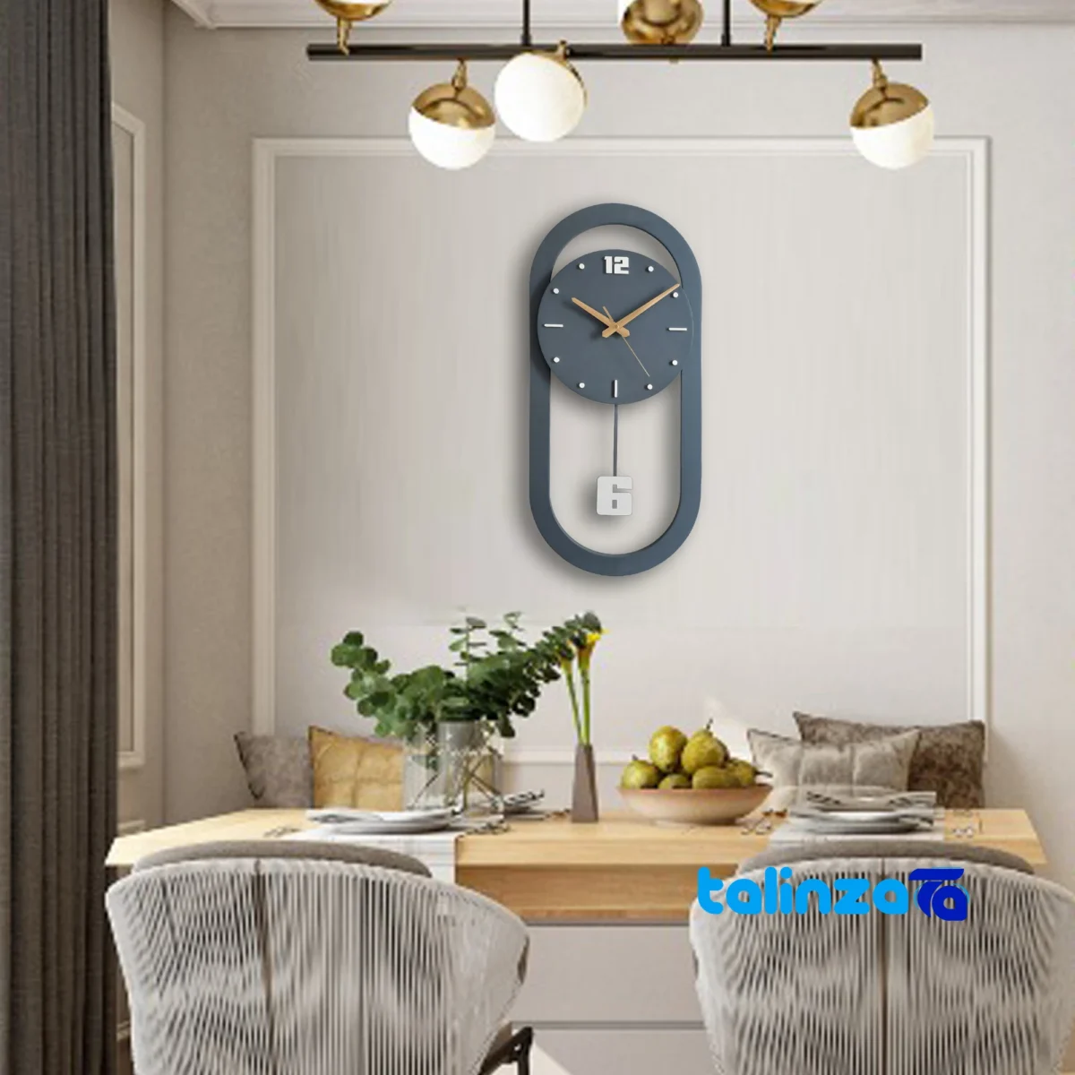 ArtNovin Quartz Wall Clock Stylish Design - Face view showing number display clarity