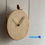 Macro Quartz Wall Clock Stylish Design dial layout and markers (Front view)