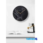 Front view of X Products Wall Clock Round Design 33x33x1. dial layout and markers
