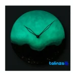 Resin Wall Clock Beach Design - Front view showing dial layout and markers