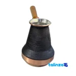 Copper Coffee Pot Traditional Design and key details (Front view)