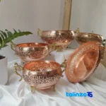 Atlas Copper Serving Set - Elegant Design and key details (Front view)