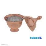 Front view of Zanjan Copper Candy Dish Elegant Design 10x10x16 cm and key details