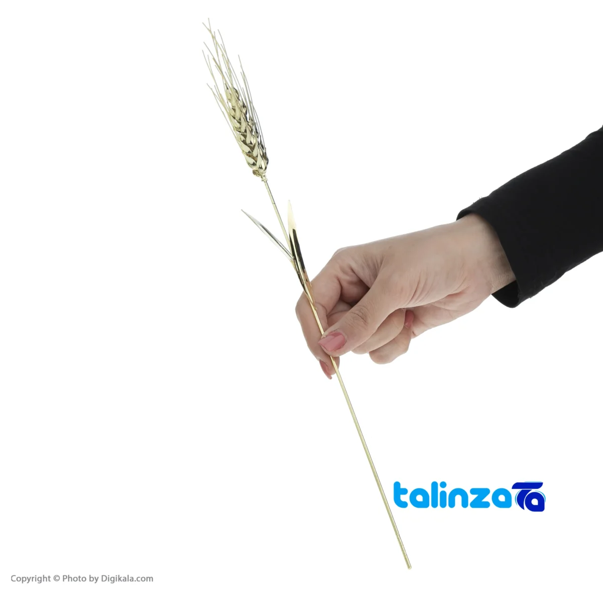 Golden Wheat Design Flower Arrangement - Front view showing and key details