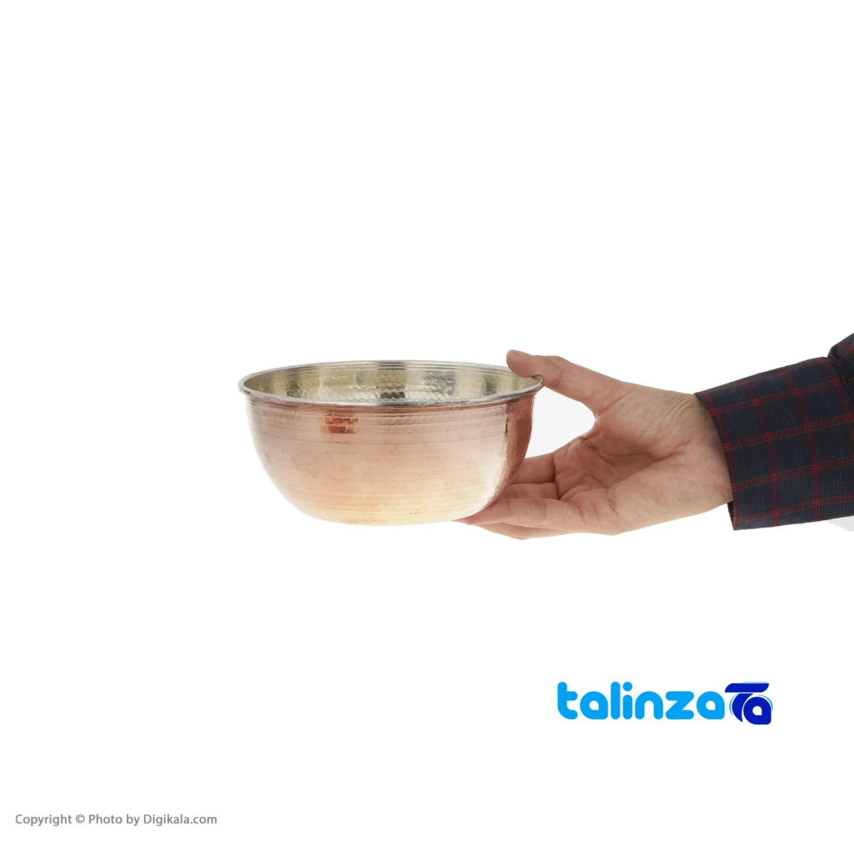 Front view of Zanjan Copper Bowl Model 02 Stylish Design 14.5 x 6. and key details