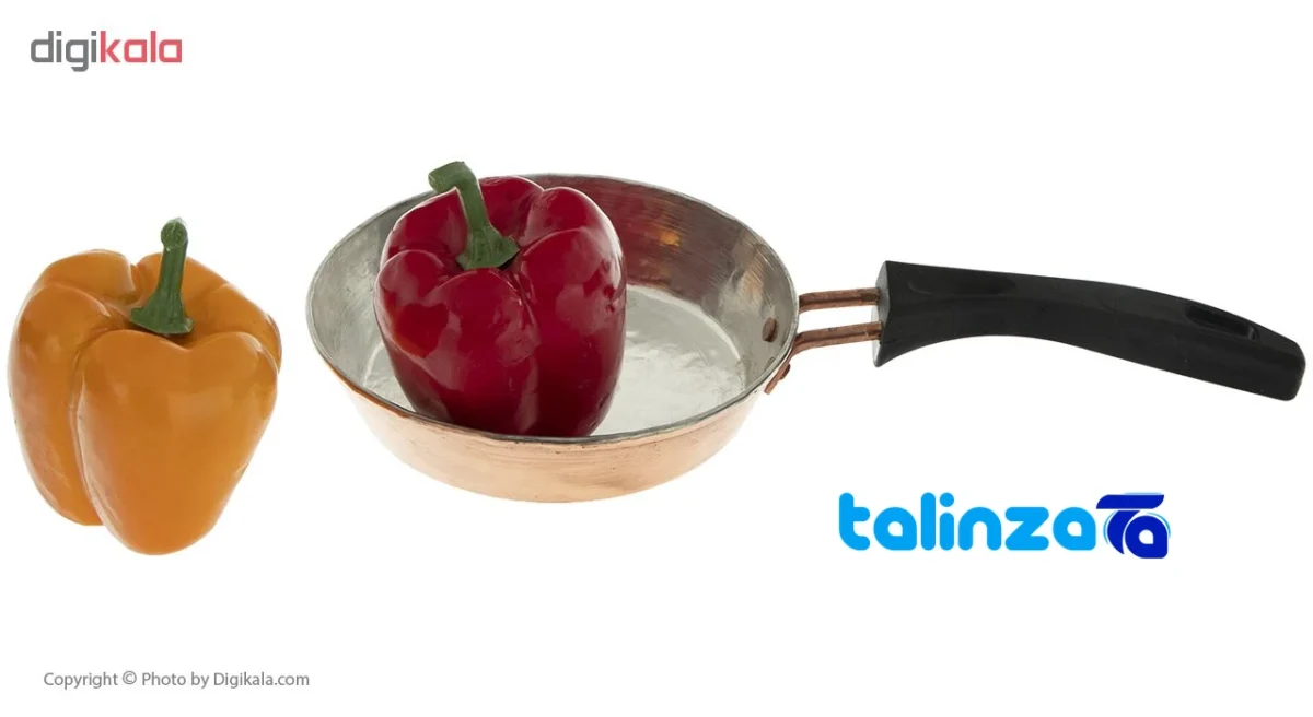 Zanjan Copper Pan Handcrafted Unique Finish design and key details (Front view)