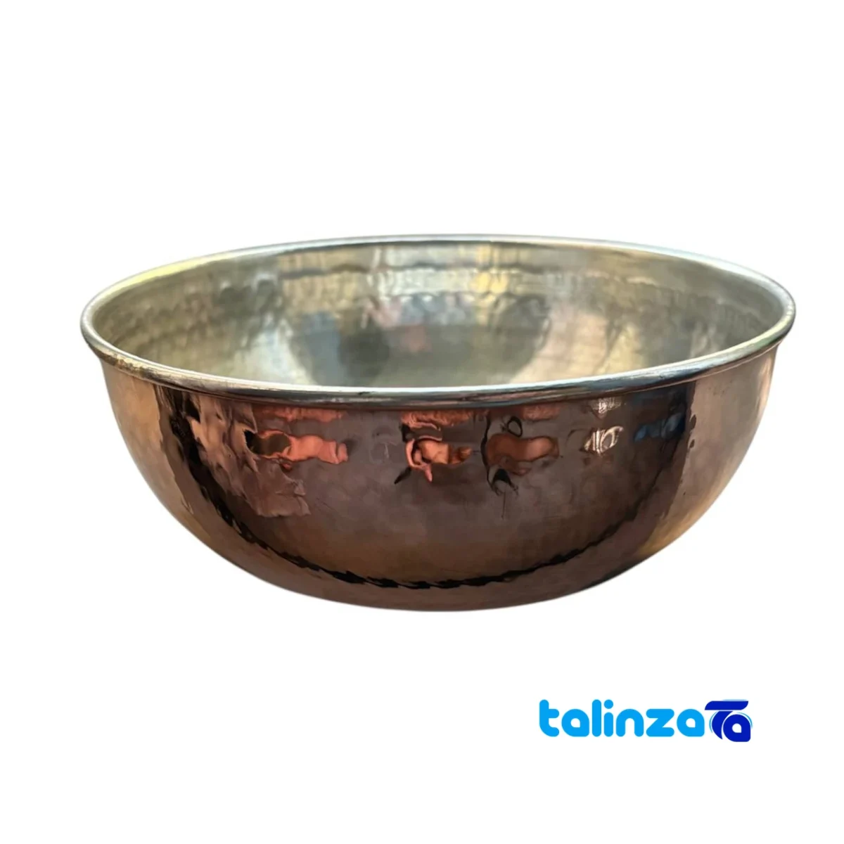 Front view of Zanjan Copper Bowl Handcrafted Unique Design and key details