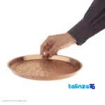 Zanjan Copper Tray Handcrafted Unique Design and key details (Front view)