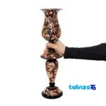 Copper Mirror Candleholder Royal Diamond Set 72 x 22 - Front view showing design and key details