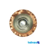 Front view of Zanjan Copper Candy Dish Rose Design and key details