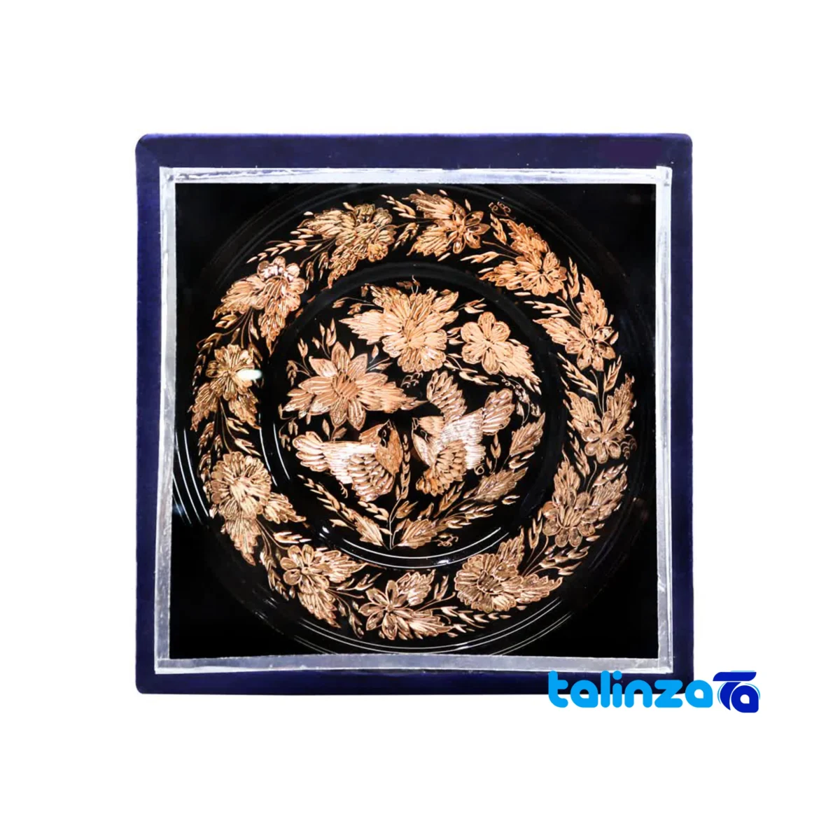 Spershiny Handcrafted Plate Elegant Floral Design - Package front showing product labeling and brand