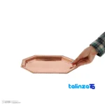 Zanjan Copper Tray Handcrafted Engraved Design and key details (Front view)