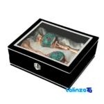 Front view of JPA Copper Vase Set Handcrafted Engraved Design and key details