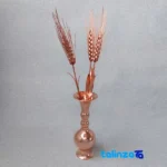 Front view of Mesi Wheat Decorative Copper Flower ZH229 38x3x3 cm saffron grade and packaging