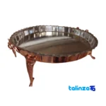Front view of Rez Copper Fruit Bowl Unique Design and key details