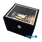 Isfahan Copper Nut Bowl Diamond Pattern Handcrafted saffron grade and packaging (Front view)