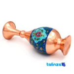 Copper Flower Pot Handcrafted Artistry Set of Two design and key details (Front view)