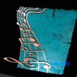 Melody Mosaic Copper Artwork design and key details (Front view)