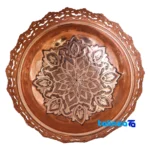 Front view of Copper Nut Bowl Diamond Cut 24 x design and key details