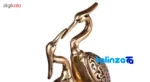 Bronze Crane Figurine Pair - Front view showing design and key details