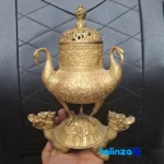 China Bronze Dragon Figurine Chocolate Holder Flamingo - Package front showing product labeling and brand