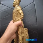 Bronze Sailor Figurine Anchor & Fish Barrel design and key details (Front view)