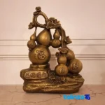 China Bronze Sculpture Pear Blossom Branch Design 17x10x25 cm and key details (Front view)