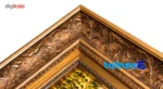 Detail view of Taj Mahal Handwoven Carpet Wall Art pile texture close-up