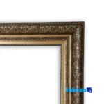 Detail view of Venice Handwoven Carpet Tapestry Framed pile texture close-up
