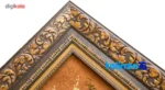 Detail view of TDJ Handwoven Carpet Wall Art Tulip Design pile texture close-up