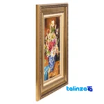 Packaging view of Si Persia Handwoven Tapestry Floral Design label and