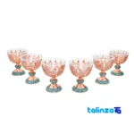 Detail view of Magnificent Art Turquoise Inlaid Seven Piece Nut Bowls Set nuts close-up texture