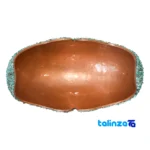 Packaging view of HQ3225Magnificent Art Turquoise Inlaid Candy Bowl Plate Set label and