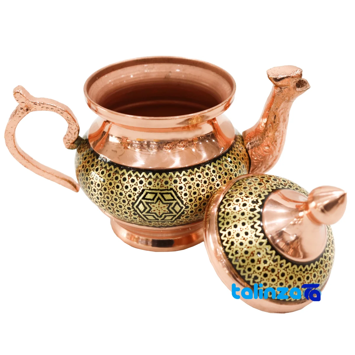 Packaging view of Khatamkari Samovar Set Tabletop 35 x 21 label and