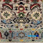 Qashqai Handwoven Rug Stunning Design Gray material and craftsmanship (Weave close-up)