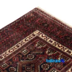 Baloch Handwoven Rug Model 19.11.3145 Navy Blue 293x103x1 cm - Weave close-up showing material and craftsmanship