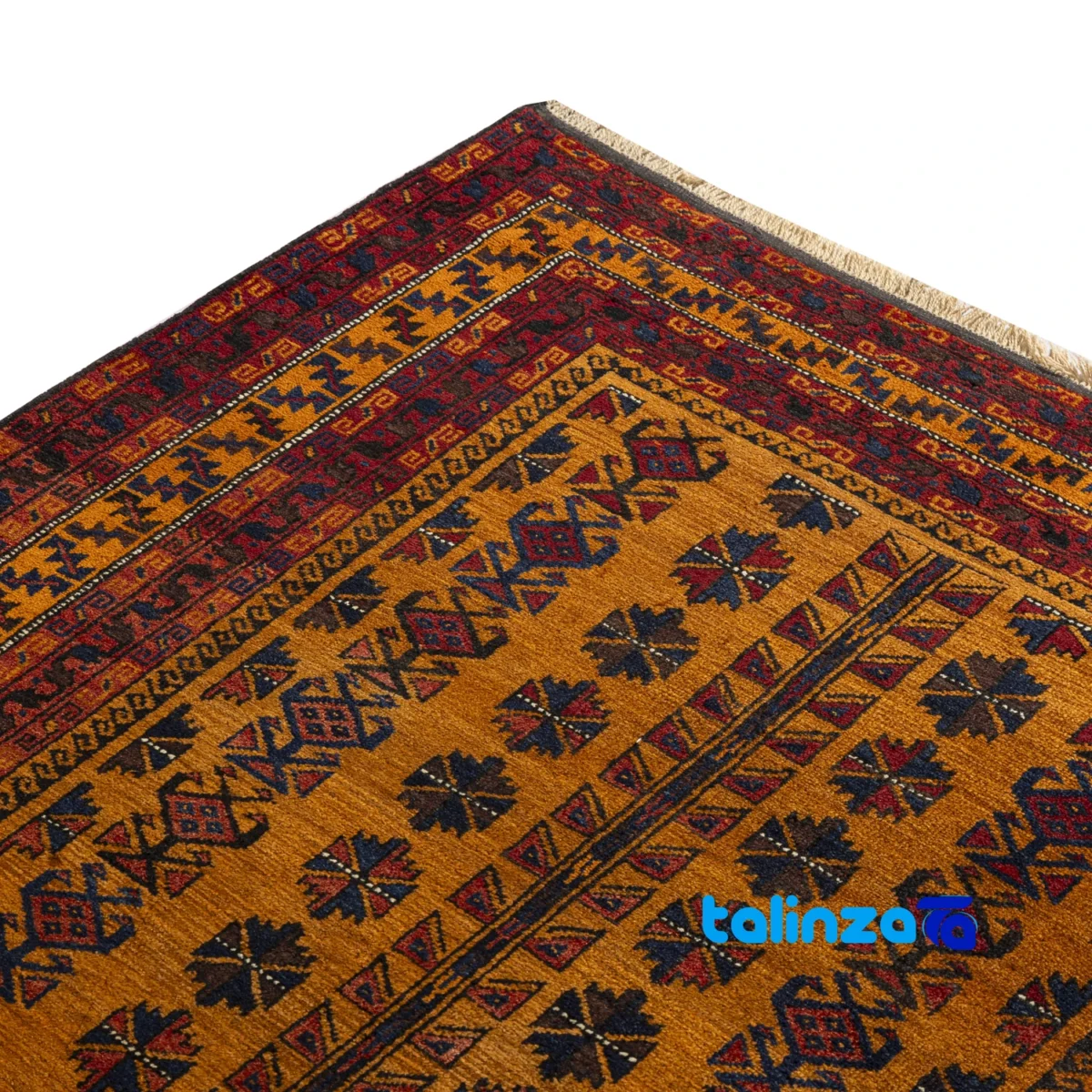 Handwoven Persian Rug Model Baluch - Detail view showing pile texture close-up