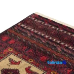 Handwoven Persian Carpet Model Baluch material and craftsmanship (Weave close-up)