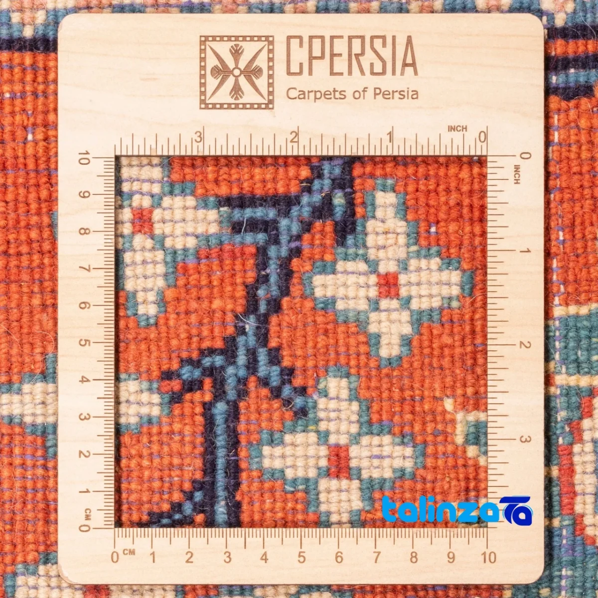 C Persia Handwoven Carpet Unique Design - Detail view showing pile texture close-up