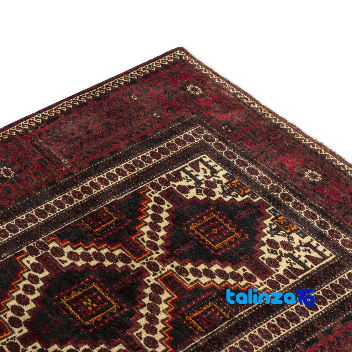 Weave close-up of Handwoven Persian Rug Baloch Model 20.11.3188 material and craftsmanship