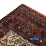 Handwoven Persian Rug Baloch Design Natural Dye material and craftsmanship (Weave close-up)