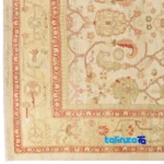Weave close-up of C Persia Handwoven Carpet Elegant Cream Design material and craftsmanship