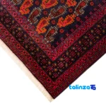 Baloch Handwoven Rug Model 231313 Navy Blue material and craftsmanship (Weave close-up)