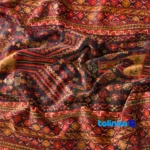 Weave close-up of Handwoven Persian Runner Rug Baloch Pattern 272 x material and craftsmanship