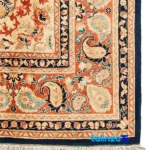 Handwoven Persian Carpet Unique Design 257 × - Detail view showing pile texture close-up
