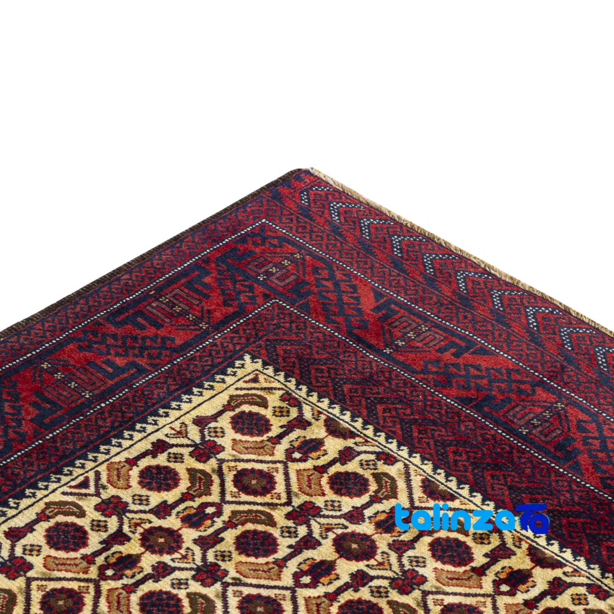Handwoven Carpet by Brand - Traditional Design pile texture close-up (Detail view)