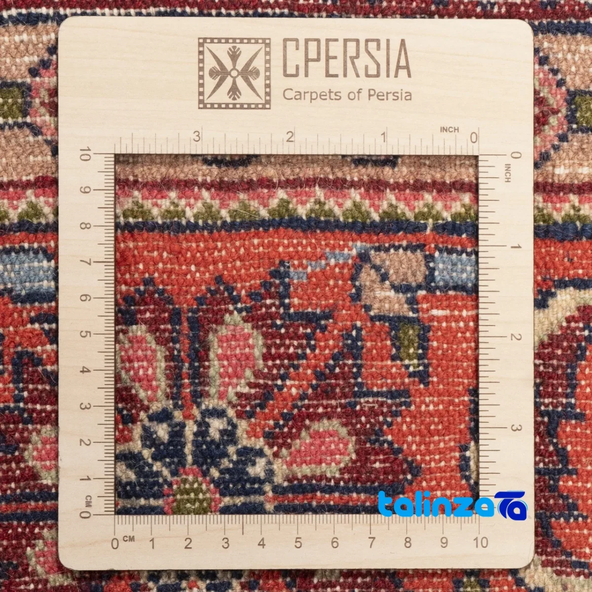 C Persia Handwoven Rug Rich Navy material and craftsmanship (Weave close-up)